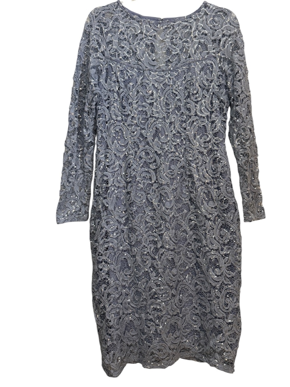 Marina Lavender Lace Sequins Dress Size 16